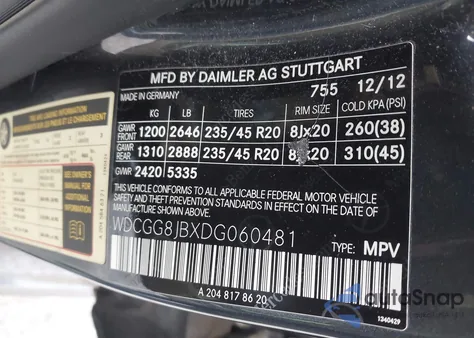 2013 Mercedes-Benz Glk 350 4Matic z USA, uszkodzony, nr VIN WDCGG8JBXDG060481